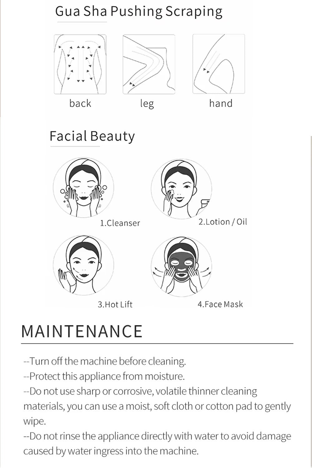 GCS Face Rolling Massager