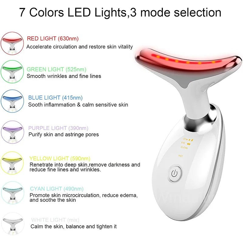 GCS 7 Colors Anti Wrinkle Facial Massager