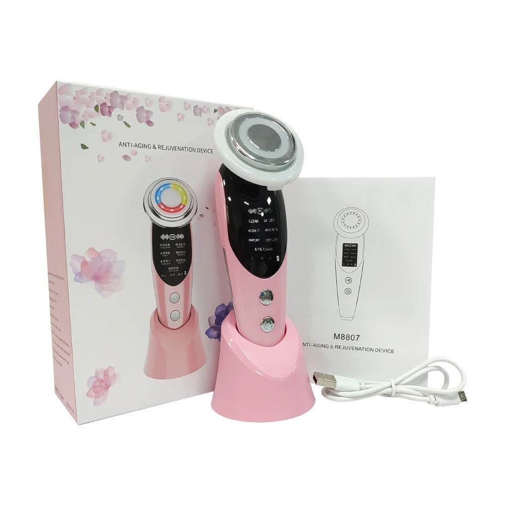 GCS 7 in 1 Microcurrent Skin Rejuvenation LED Facial Massager