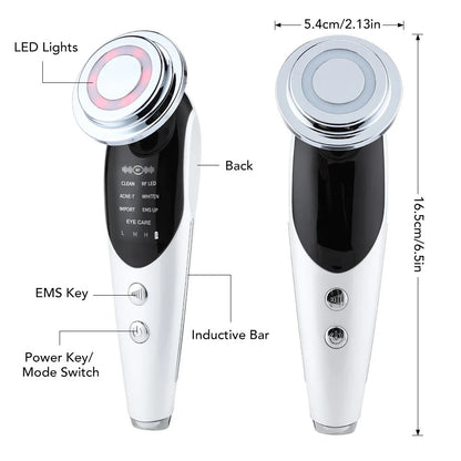 GCS 7 in 1  Microcurrent Skin Rejuvenation LED Facial Massager
