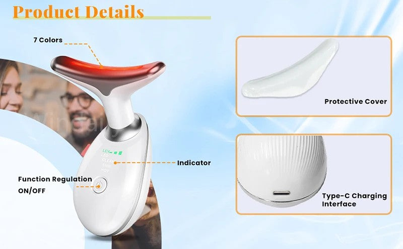 GCS 7 Colors Anti Wrinkle Facial Massager
